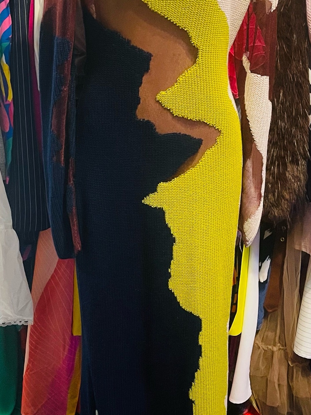 Hanifa Colorblock Knit Dress